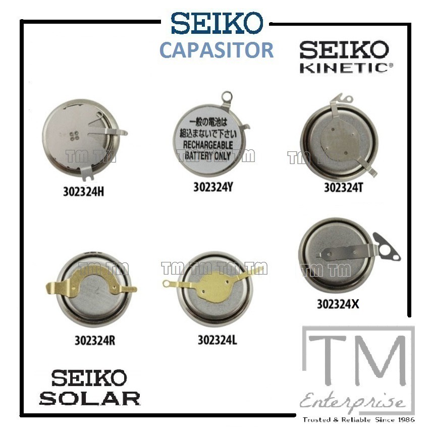 SEIKO SOLAR WATCH GENUINE CAPASITOR REPLACEMENT