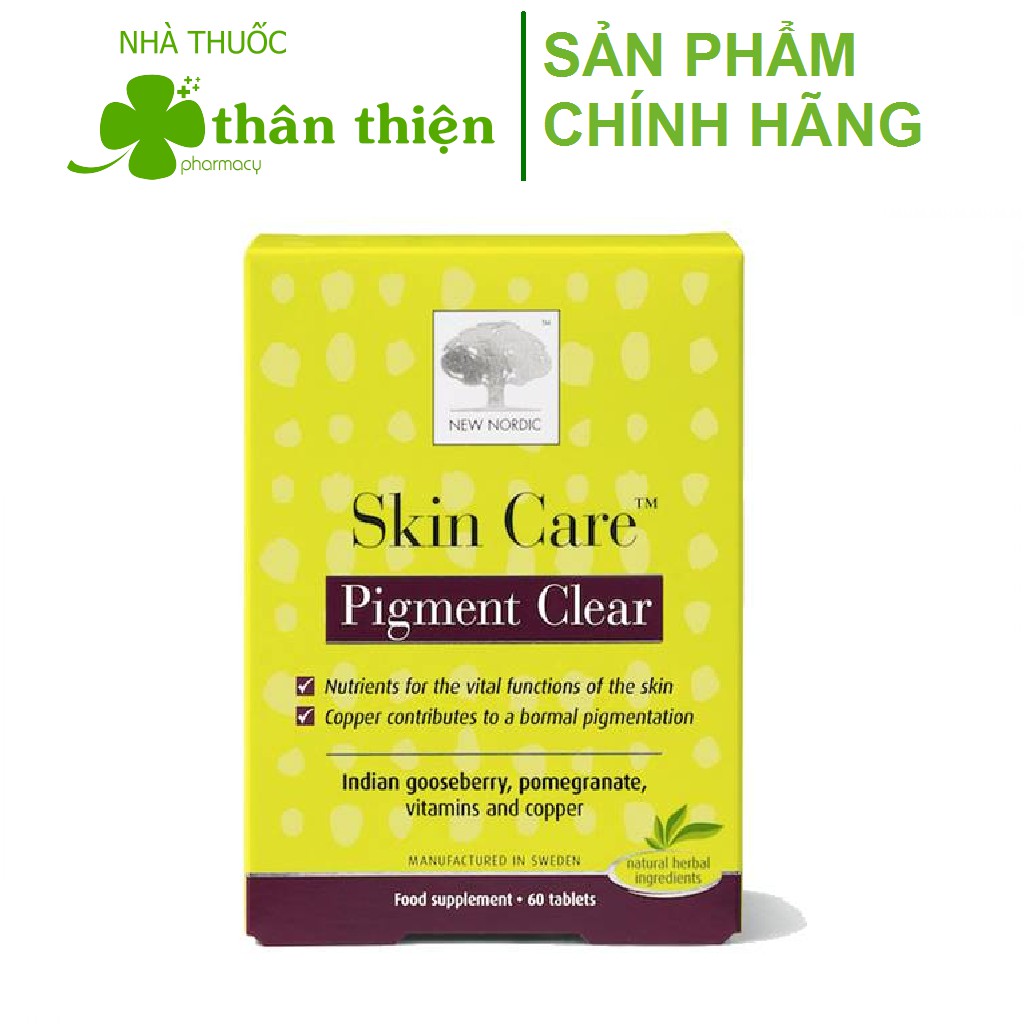 Import} Skin Care Pigment Clear New Nordic - Support To Reduce Dark Spots, Freckles, Brighten Skin, Evenly Color (60 Tablets) | Shopee Singapore