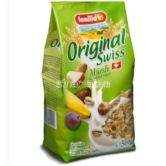 Familia Original Swiss Muesli No Added Sugar 500gr / Oat / Cereal