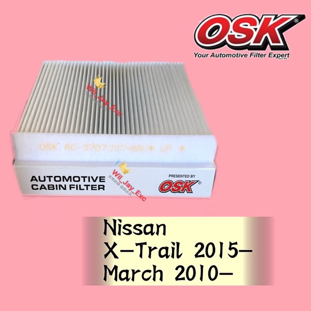 OSK AC3707 CABIN FILTER NISSAN XTRAIL T32 2015, MARCH K13 2010