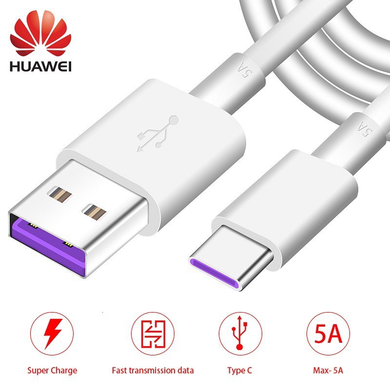 Original Huawei Type C Super Charge 5A Data Charging Cable Shopee