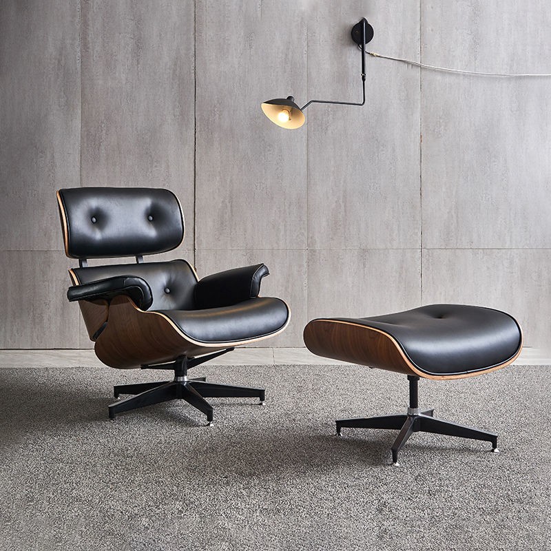Eames Lounge Chair Modern Nordic Design Leather Household Light Luxury