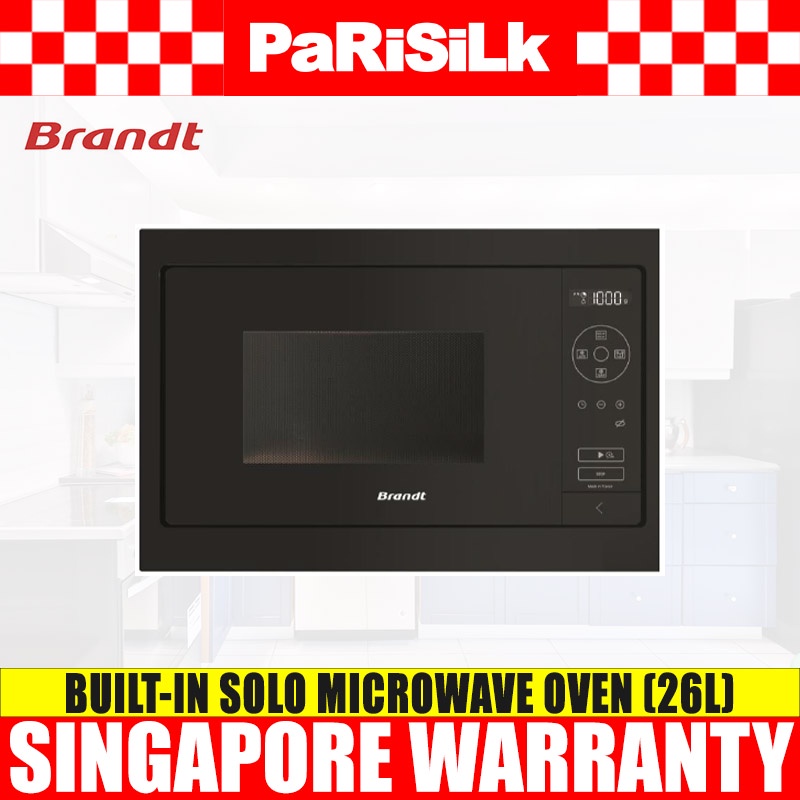 Brandt BMS7120B Builtin Solo Microwave Oven (26L) Shopee Singapore