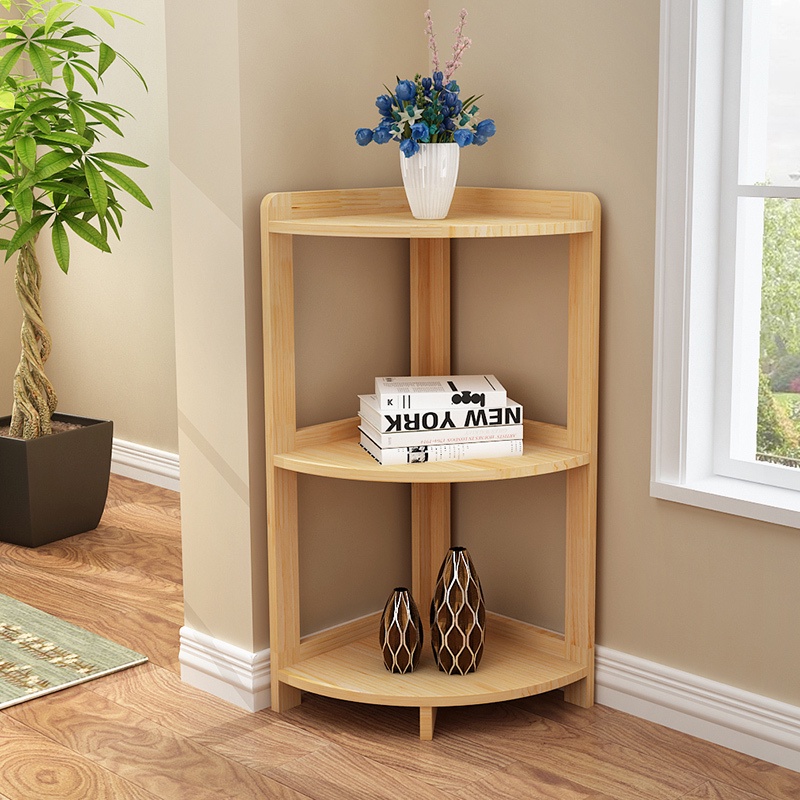 Solid wood corner corner wall corner triangle corner shelf floor