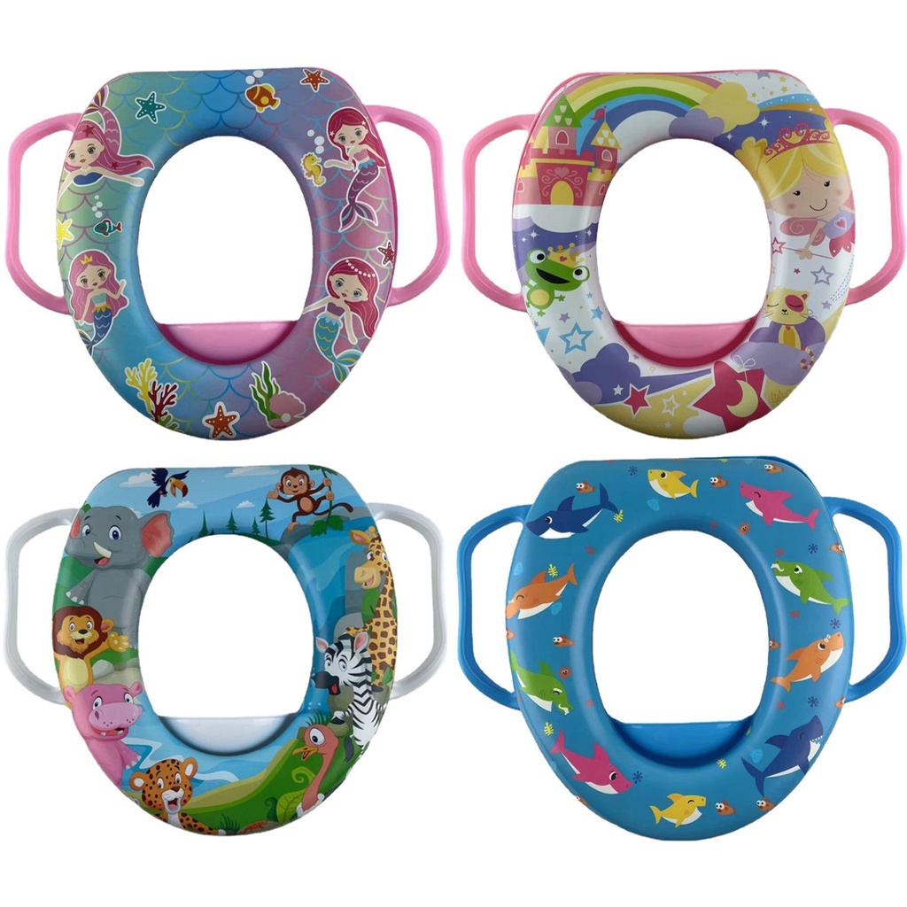 Toddler Cushion Potty Seat with Handle Kids Toilet Training Boy and