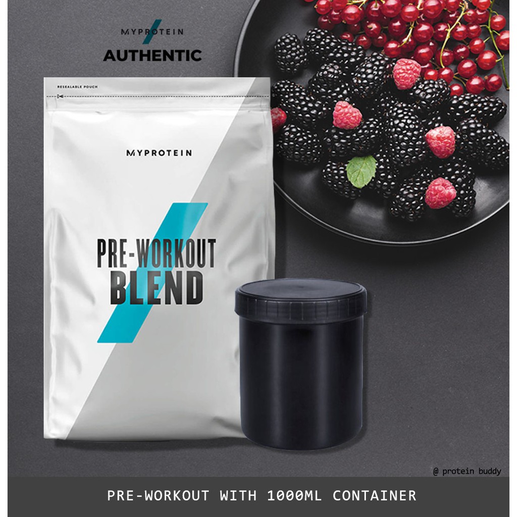 MyProtein PreWorkout Blend BLUE RASPBERRY 500 grams Shopee Singapore