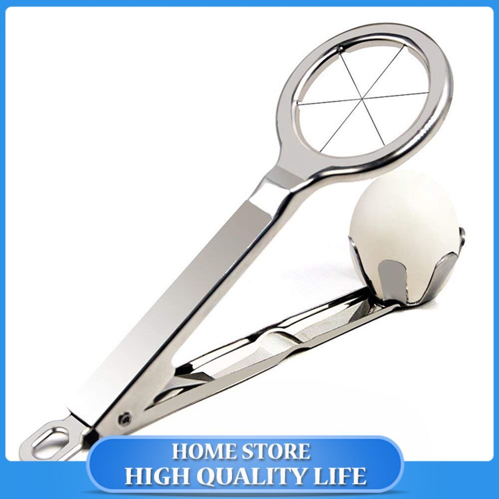 New 304 Stainless Steel Egg Slicer Boiled Eggs Cutter Piercer