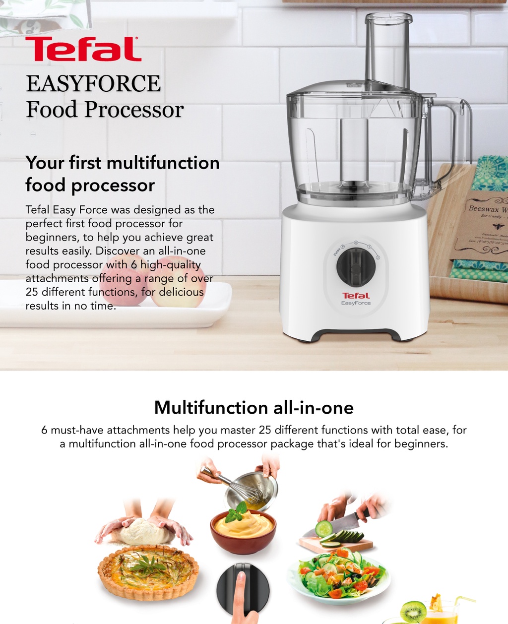 Tefal Multifunction Easyforce Food Processor DO2461 Shopee Singapore
