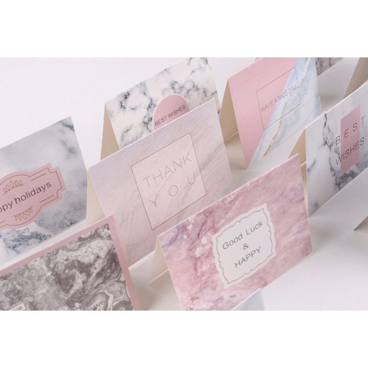 [SG seller] marble pattern nordic Greeting Card/ Gift Card/ Happy