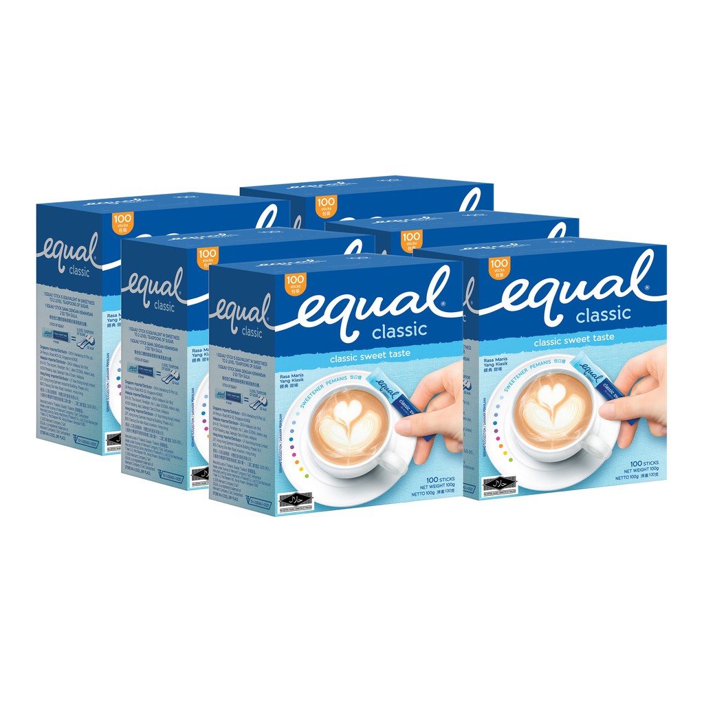 Equal Classic Sachet 100s x 6 Shopee Singapore