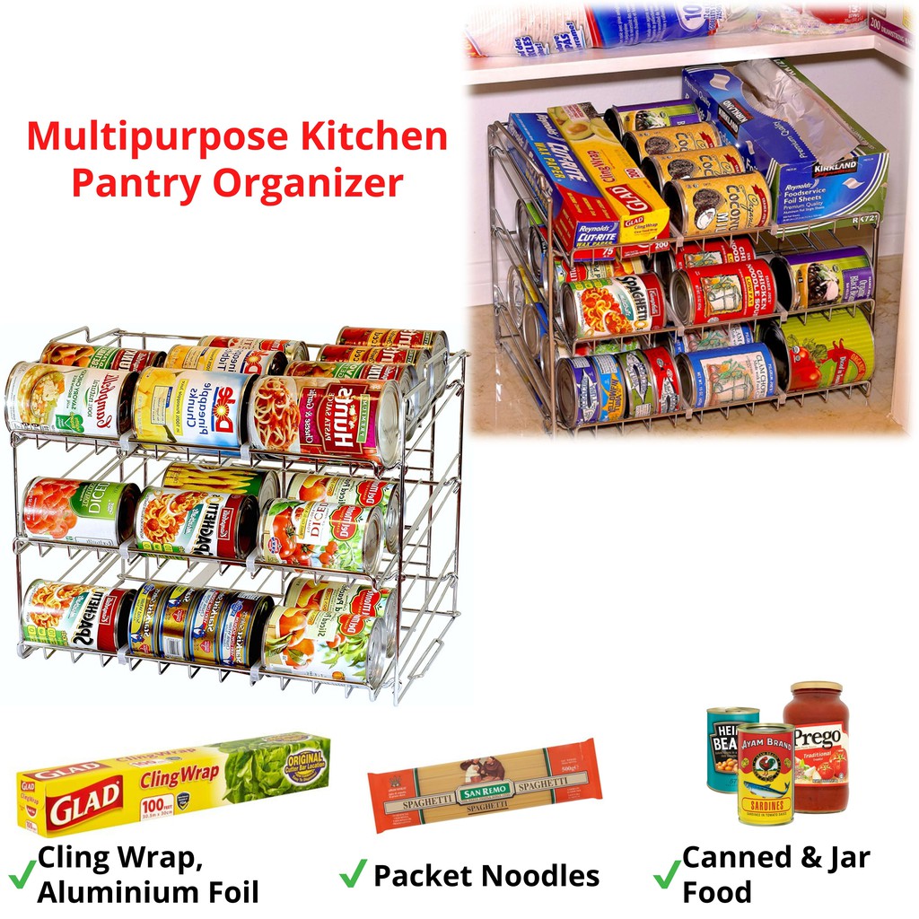 3Tier Multipurpose Kitchen Storage Rack, Kitchen Organizer