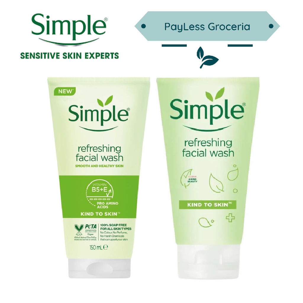 Simple Refreshing Facial Wash Gel 150ml Shopee Singapore
