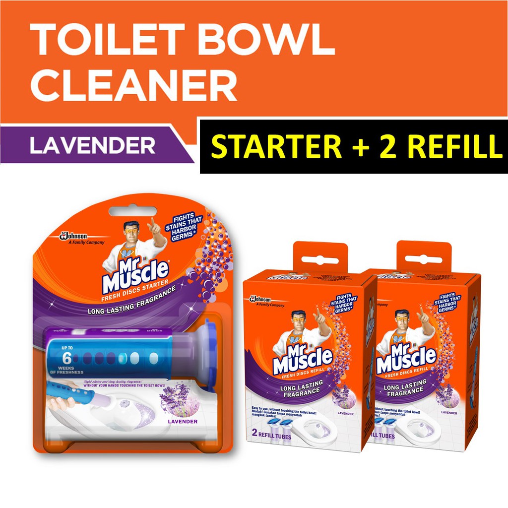 Mr Muscle Fresh Disc Bundle (Starter + 2 Refills) Shopee Singapore