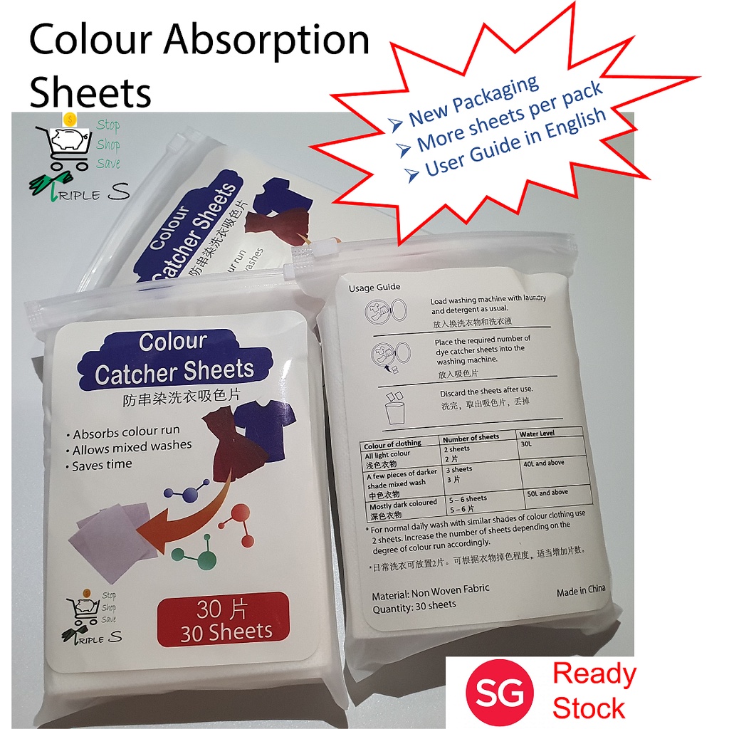 👚Laundry Color Catcher Absorption Sheet Anti Dye for Washing Machine