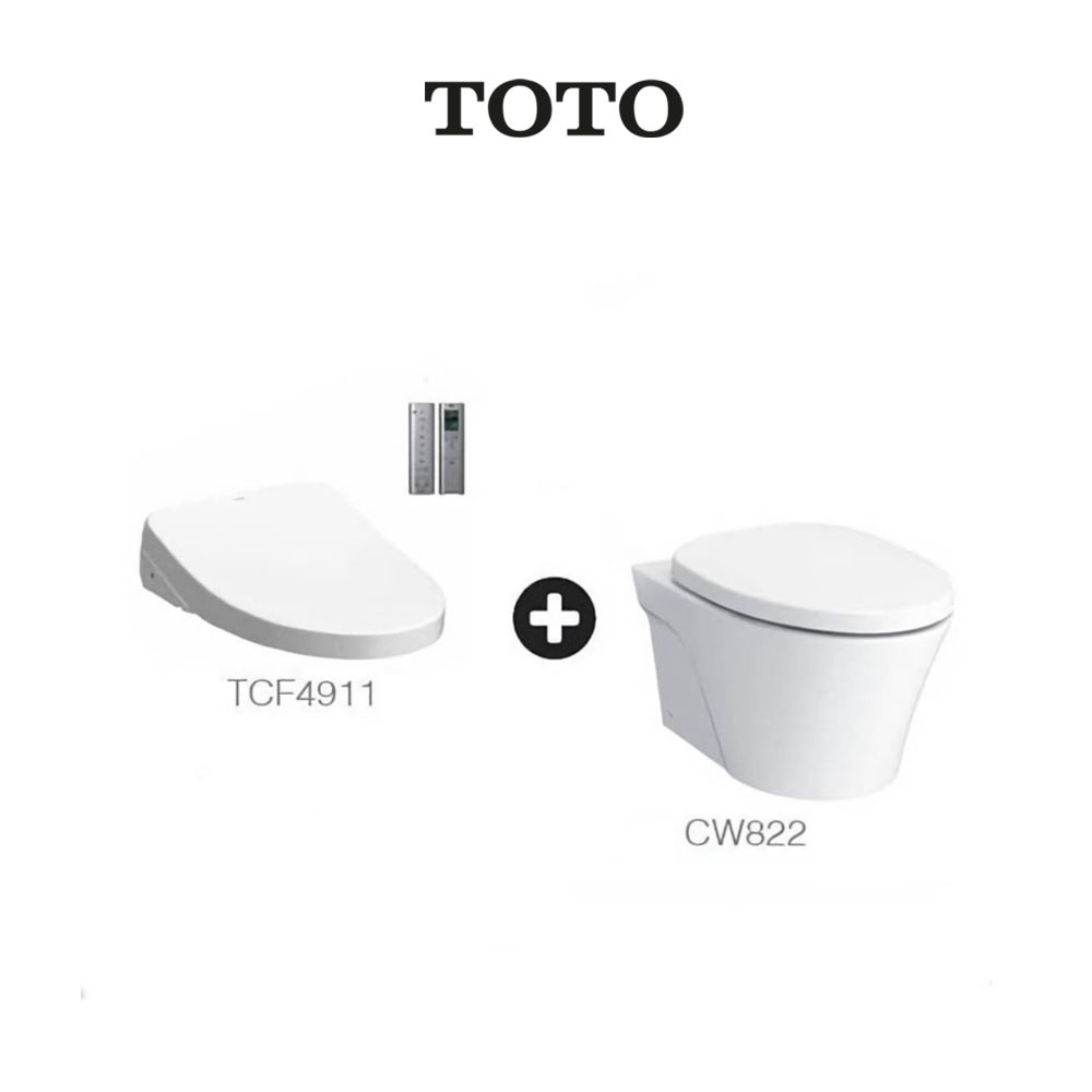 TOTO AVANTE Wall Hung Toilet Bowl CW822RJT2 with Washlet TCF4911ESP Shopee Singapore
