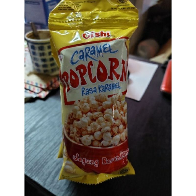 Oishi Popcorn Caramel 1 Renceng Contains 10 Sachets Shopee Singapore