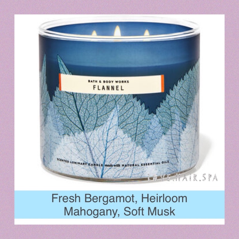 FLANNEL Bath & Body Works 3Wick Scented Candle Shopee Singapore