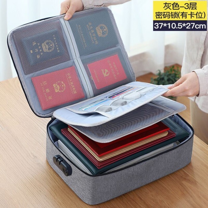 Document Bag Travel Bag Document Storage Box With Password Document Traveling Bag Suitcase
