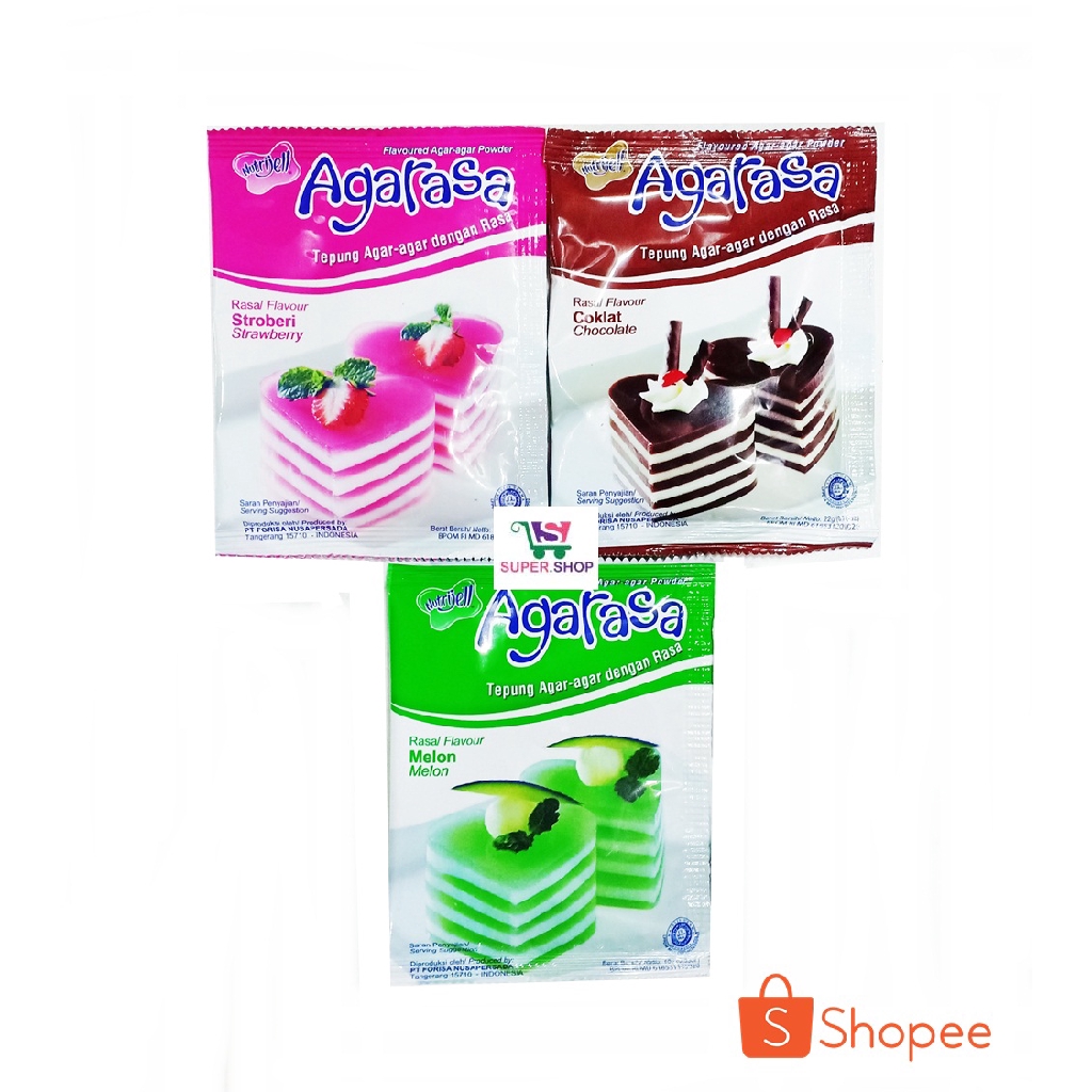 Agarasa Nutrijell Flour Agar Flavor 15 Gram Shopee Singapore