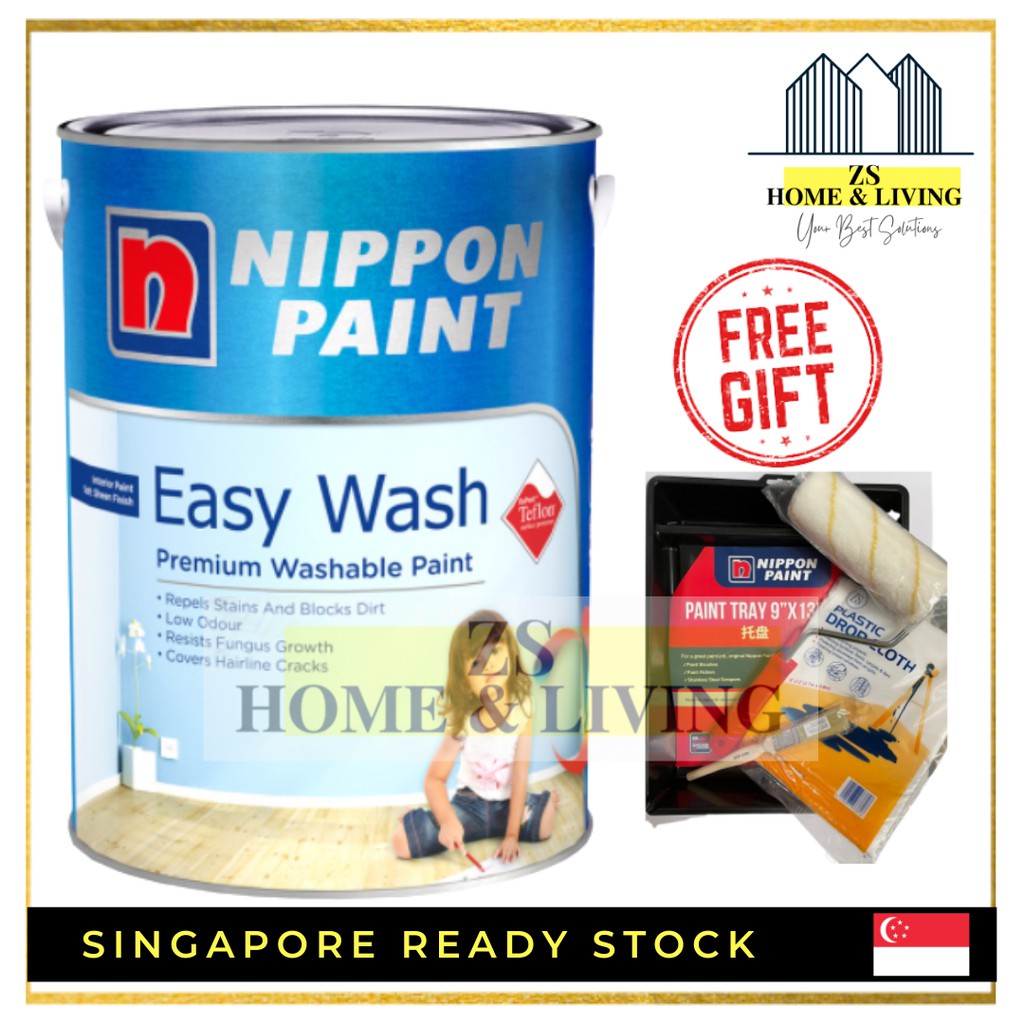 BIG SALES!! (All Colours Available!!) Nippon Paint Easy Wash 1L / 5L
