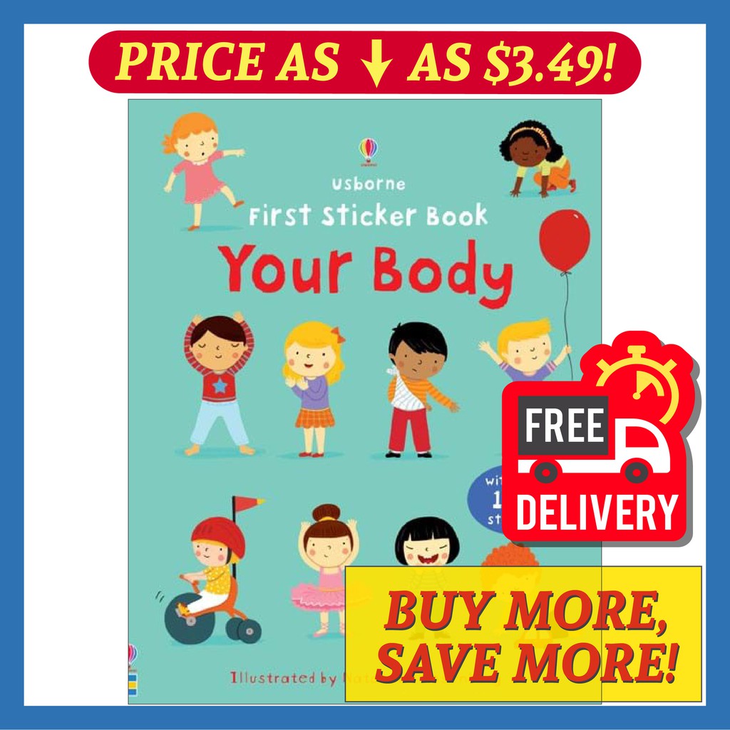 [Your Body] Usborne First Sticker Book Kids Sticker Books Children