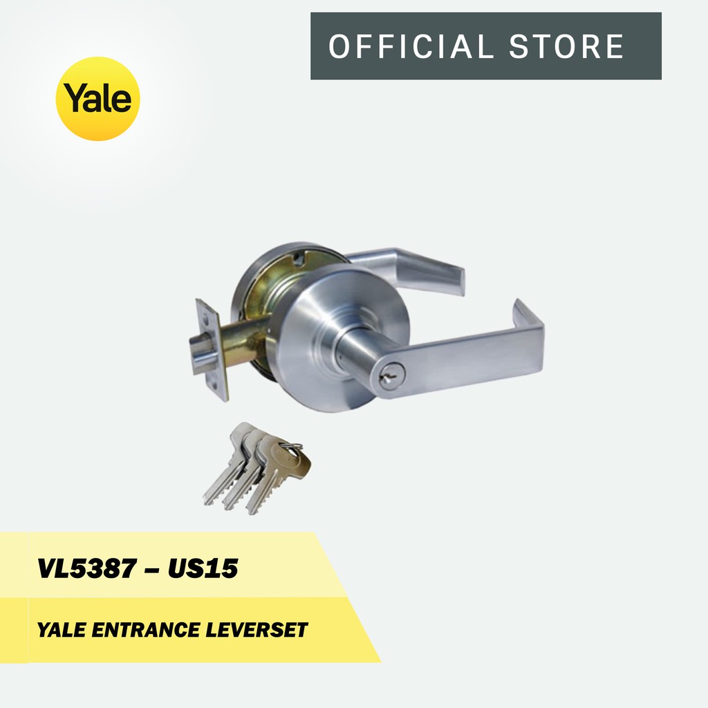 Yale VL5387 US15 Entrance Lockset Shopee Singapore