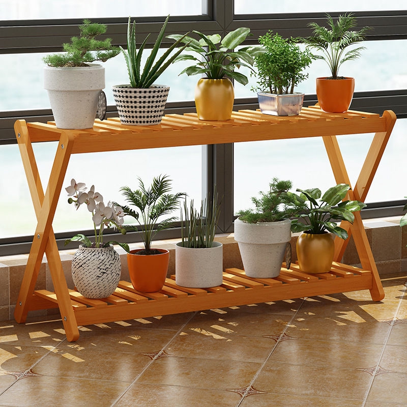 Thousands Of Creative Nordic Wooden Flower Racks Indoor Green Plant Pot Rack Living Room Rack