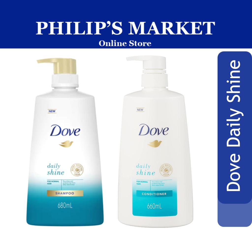Dove Daily Shine Shampoo & Conditioner Shopee Singapore