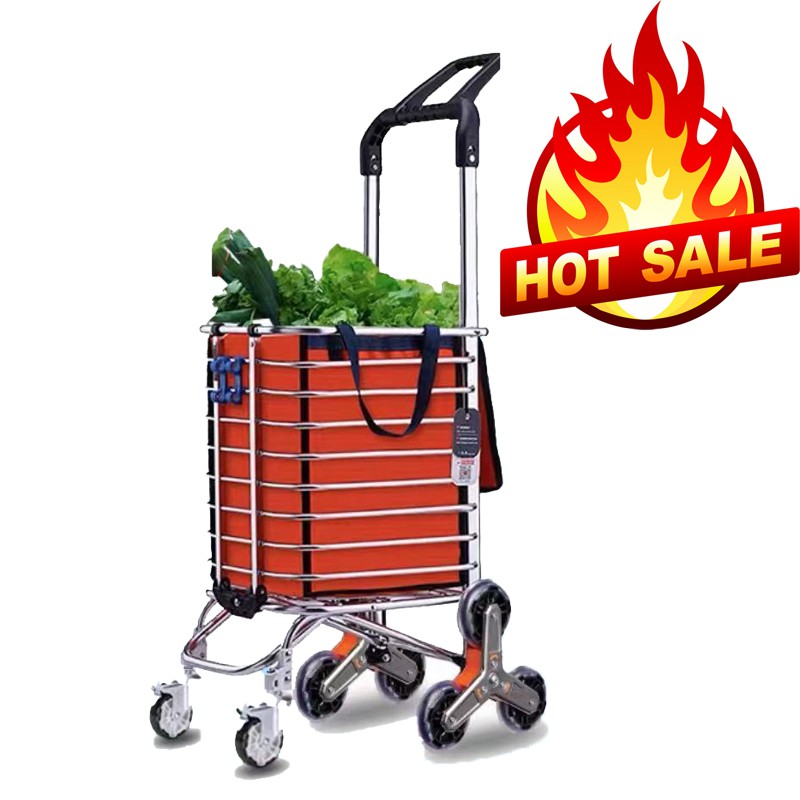 Grocery Trolley Shopping Trolley Climbing Rotating handle