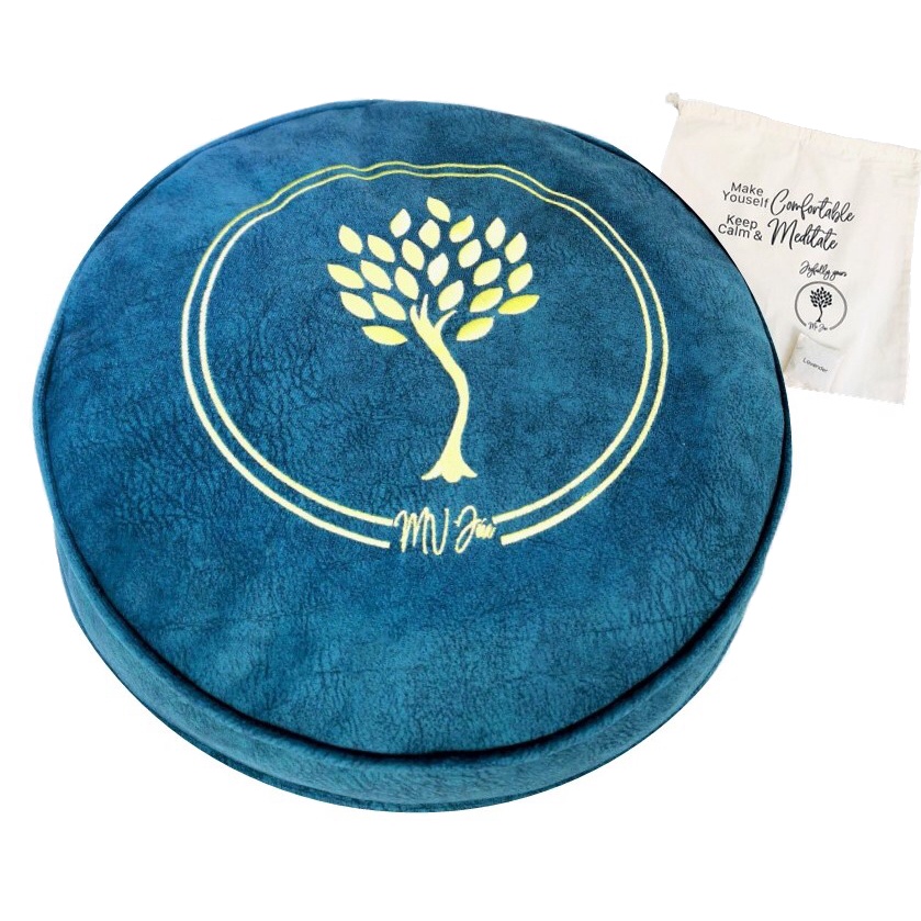 (Stock in SG) MV Joie Zafu Blue Meditation Cushion freshly filled with