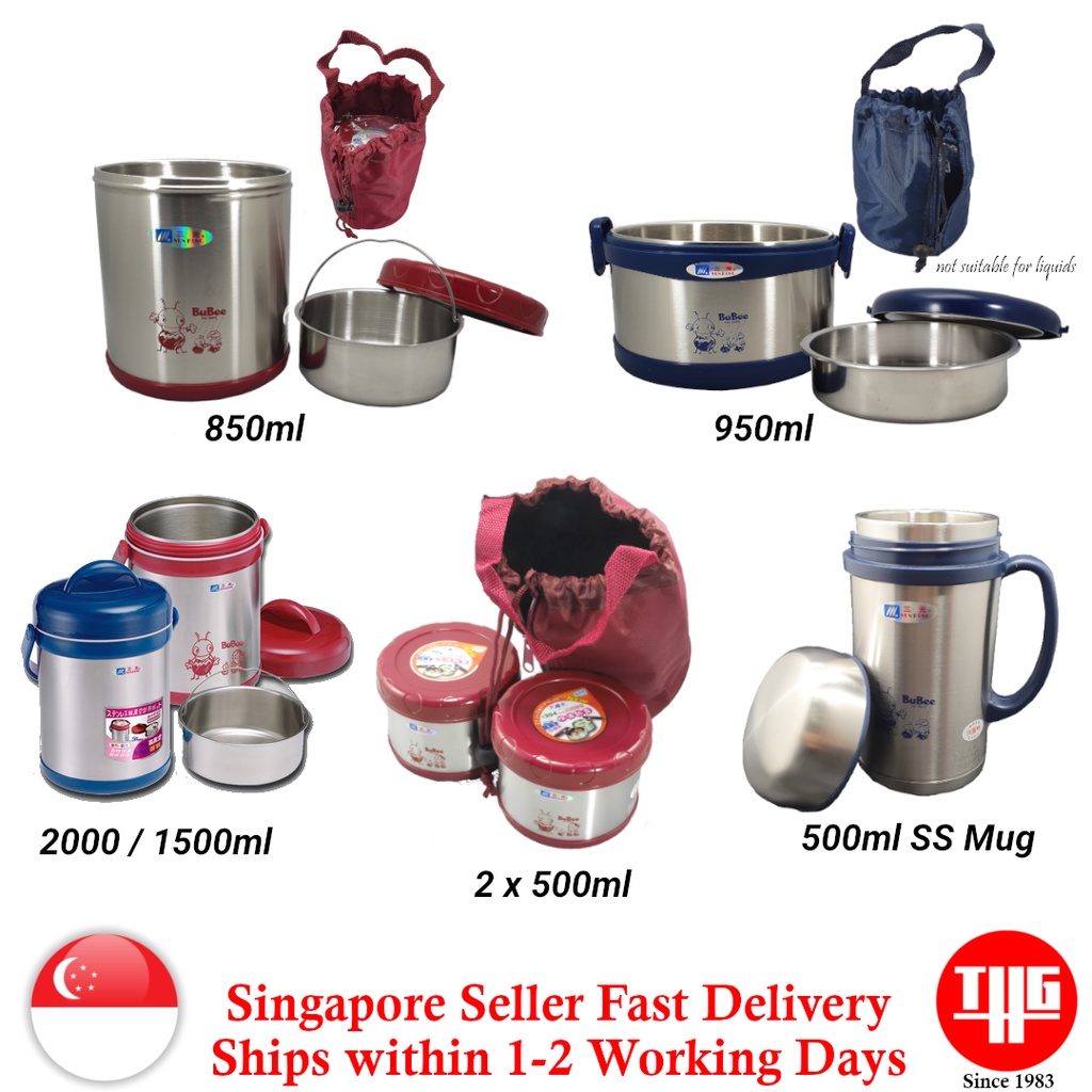 BUBEE Thermal Pot, Thermal Lunch Box, Thermal Mug MADE IN TAIWAN