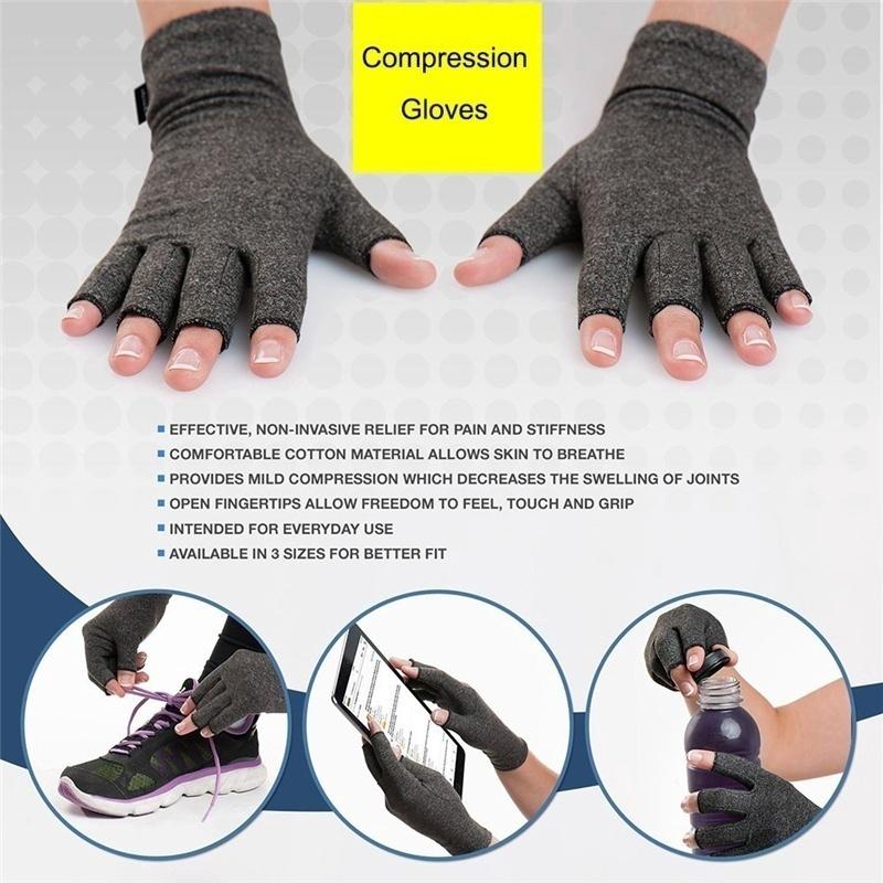 Arthritis Compression Glove Rheumatoid Osteoarthritis Open Finger Thumb