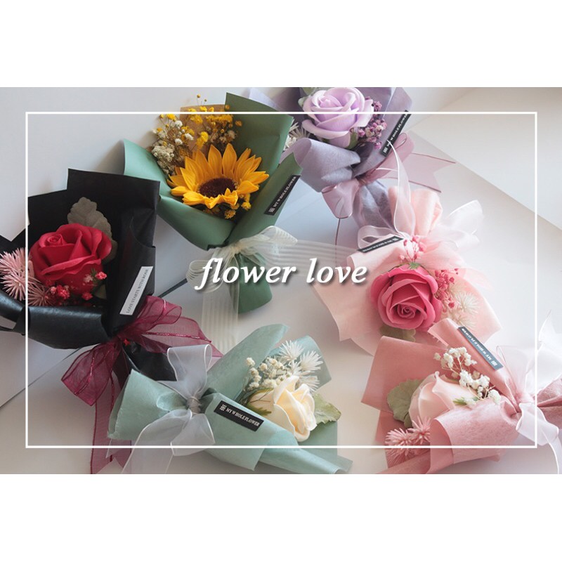 [SG Seller] Sweet Mini Flower Bouquet (Artificial Soap Flowers) for Valentine’s/ Mother’s