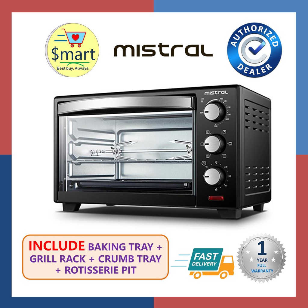 Mistral 45L Electric Oven with Rotisserie & Convection [MO450] Shopee