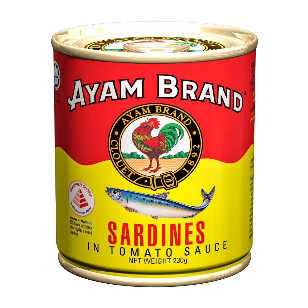 Ayam Brand Sardines in Tomato Sauce 230g Shopee Singapore