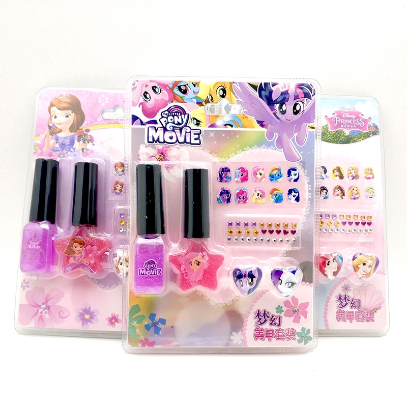 Cartoon Frozen Sofia Princess My Little Pony Children's Nail Polish
