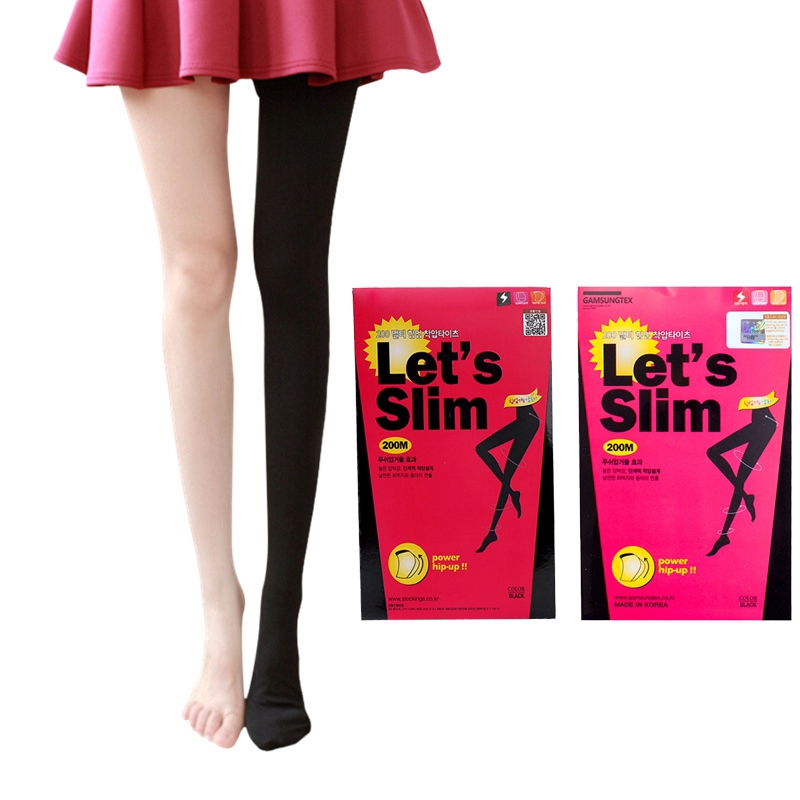 Let's Slim High Stockings/Korean Compression Pantyhose/Legs & Thigh