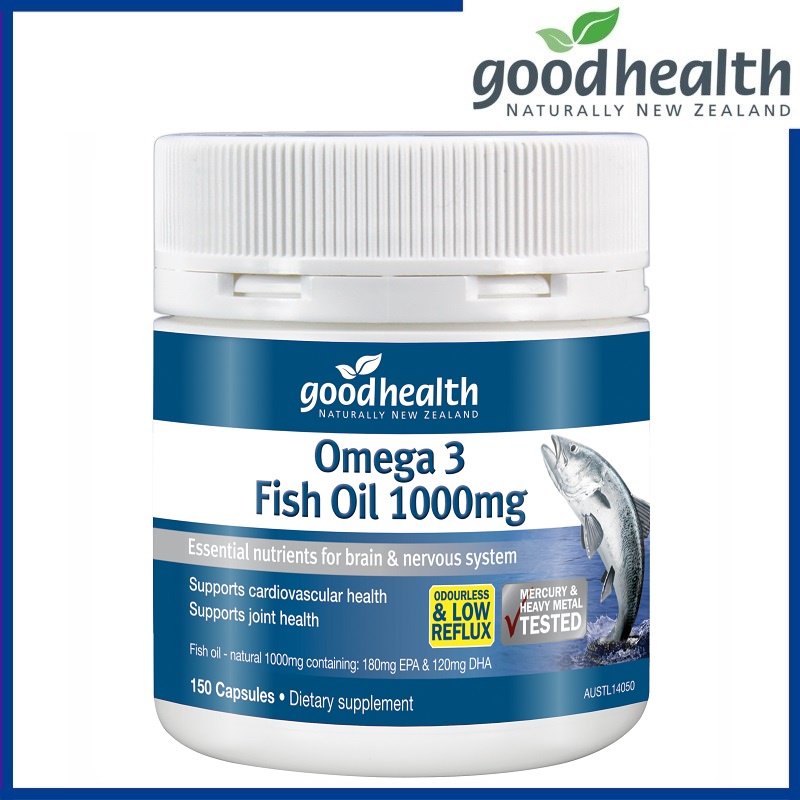Good Health Fish Oil 1000MG Halal Omega 3 EPA 180MG + DHA 120MG (150