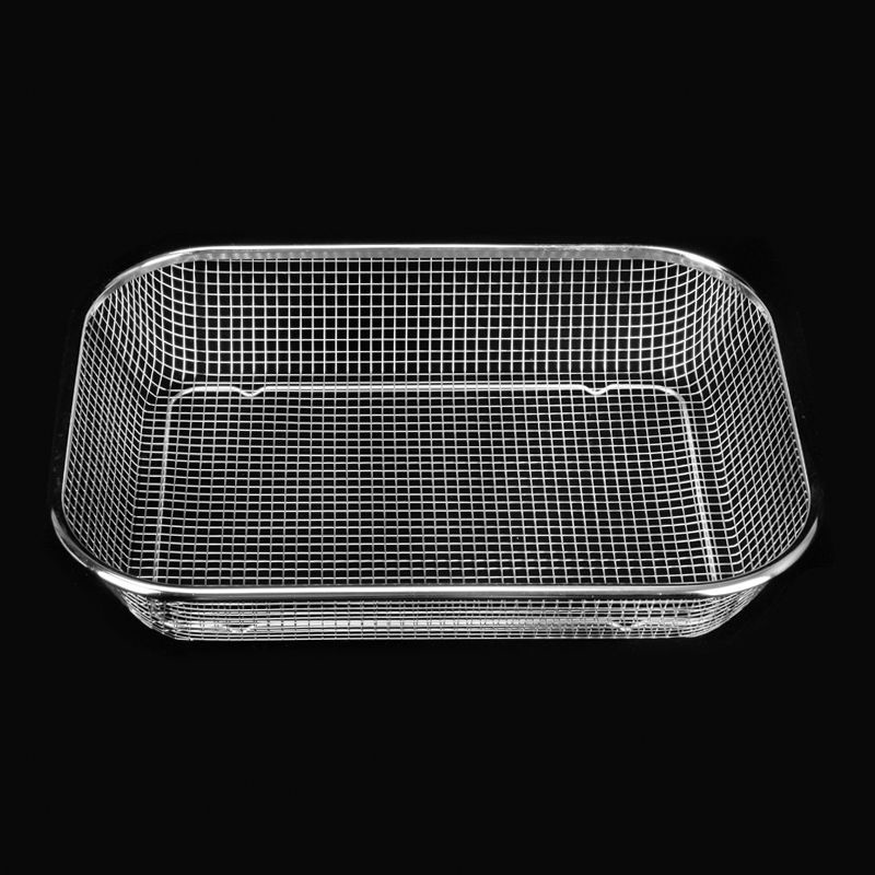 Stainless Steel Thick Steel Wire Mesh Sieve Kitchen Vegetable Fruit Drain Basket Bowl and