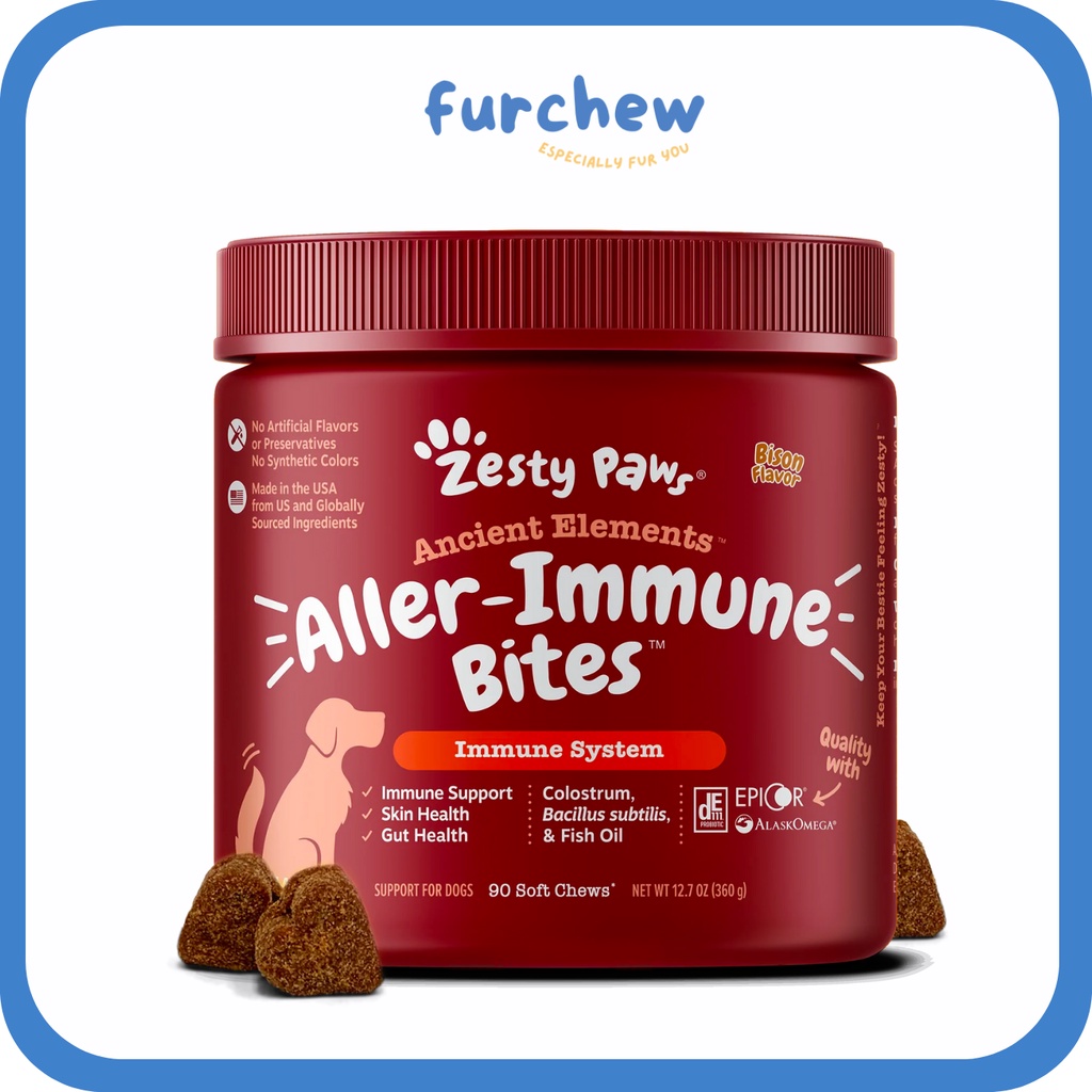 [SG] Zesty Paws Ancient Elements Aller Immune Bison Flavored Soft Chews