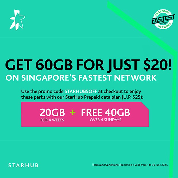 Starhub Wow Data Plan is rated the best in 04/2024 BeeCost