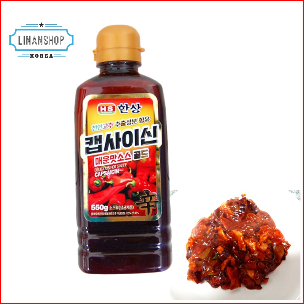KOREA Hansang Capsaicin Spicy Liquid Sauce Gold (550g) Shopee Singapore