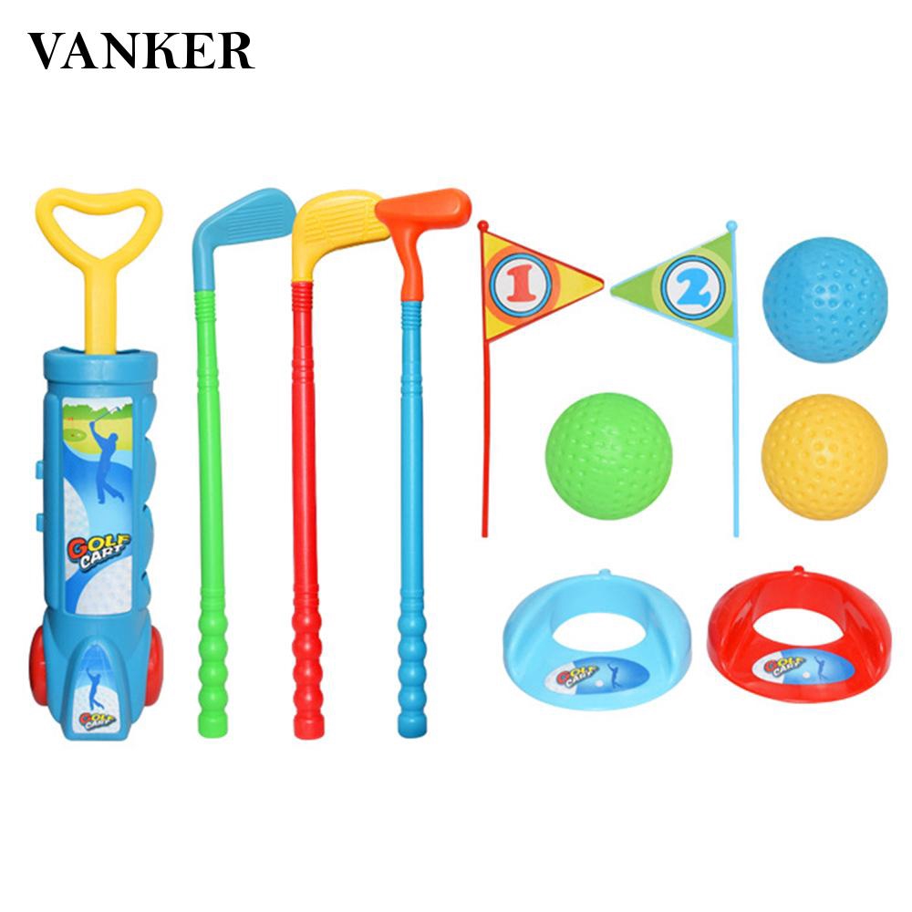 vanker Kids Plastic Parent Child Activities Clubs Game Golf For Outdoor