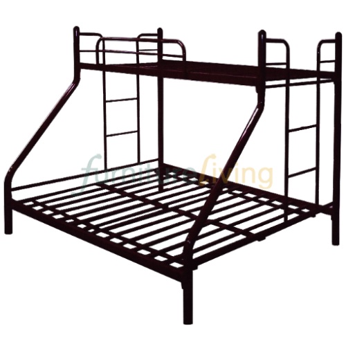 Furniture Living Metal Double Bunk Bedframe (Black) Shopee Singapore