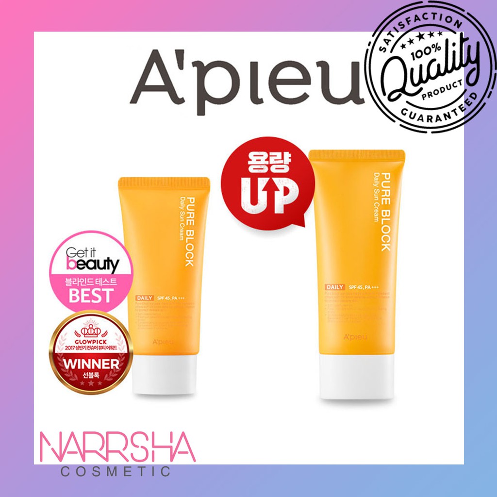 [APIEU] A'pieu Pure Block Daily Sun Cream 50ml / 100ml