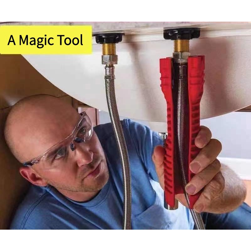 8/5in1 Faucet Tap Sink Basin Installation Wrench Repair Fix Maintenance Pipe Hose Spanner
