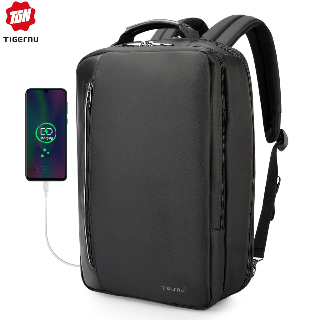 Tigernu 4 in 1 Water Repellent Business Backpack with USB Port (15.6'') Shopee Singapore