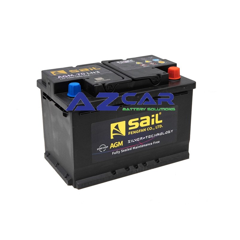 SaiL 70Ah AGM CCA 760Amps Car Battery Shopee Singapore