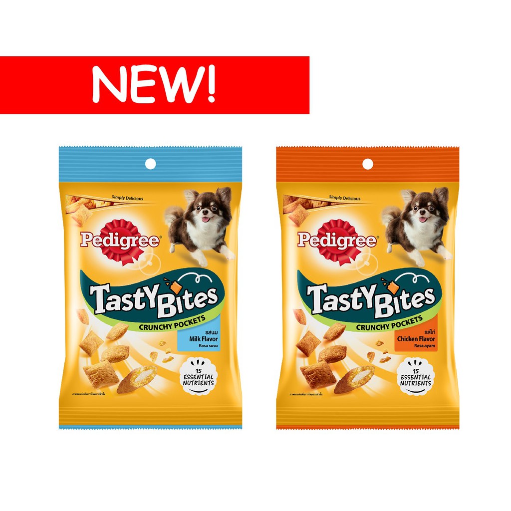 Pedigree Dog Snack TastyBites Crunchy Pockets (Milk / Chicken) Launch