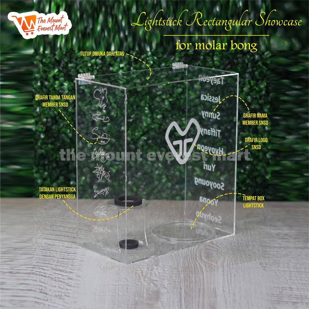 Lightstick Showcase Acrylic Display Box For Light Stick SNSD And
